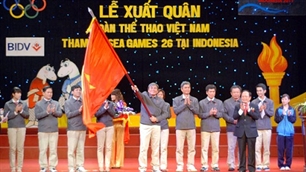 SEA Games Cérémonie de départ de la délégation vietnamienne